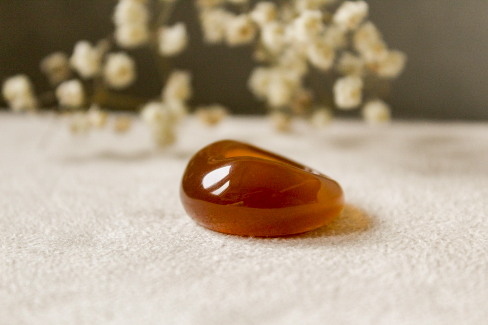 Brązowy pierścionek jesienny - obrazek 3