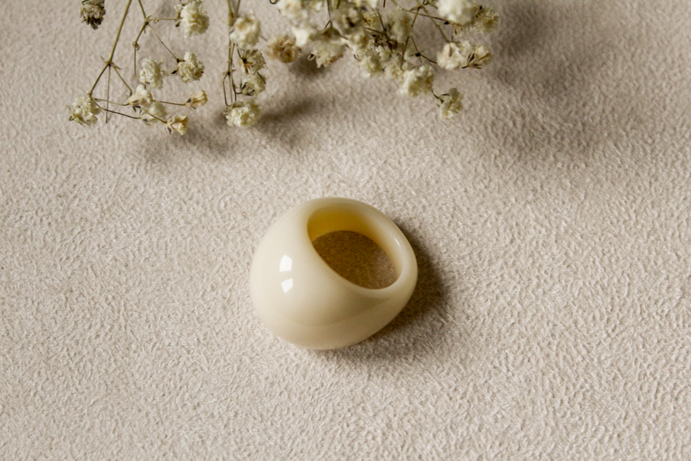 Jesienny mleczny pierścionek - obrazek 3