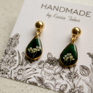 Kolczyki szmaragdowe łezki II