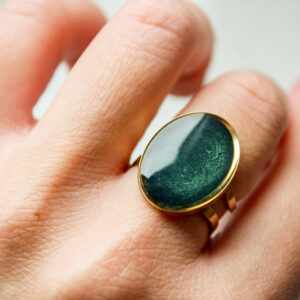 Pierścień butelkowa zieleń